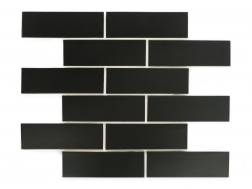 Плитка прямоугольник 5х15 см - Черный атлас