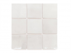 Плитка квадрат 10х10 см - Белый