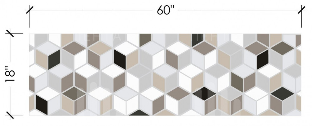 Плитка кубы средние - Серый микс