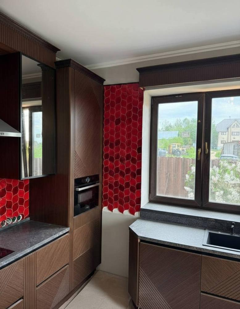 Плитка Листик Оранжевый