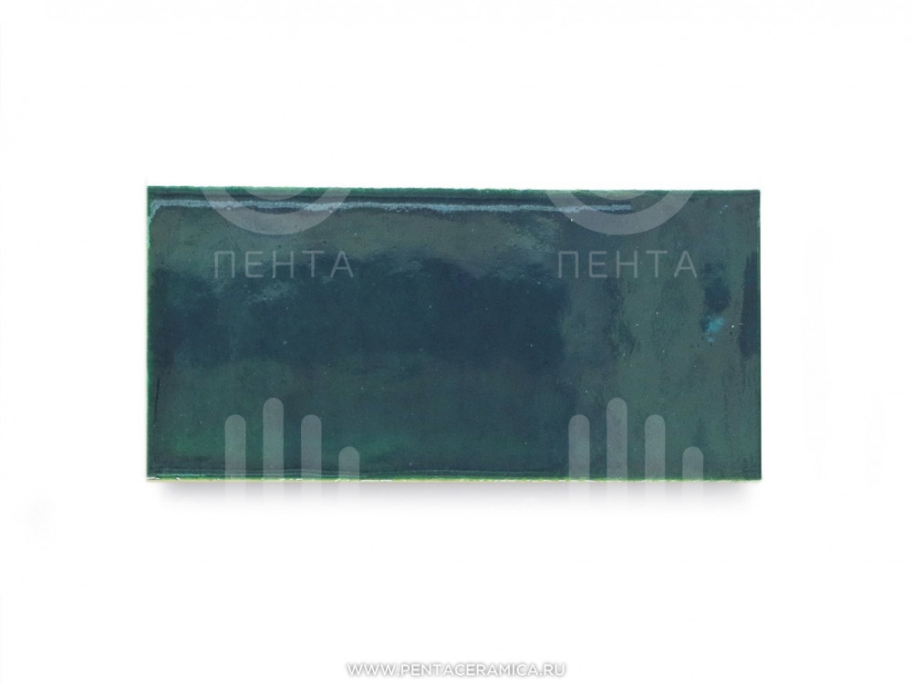 Плитка прямоугольник 10х20 см - Морская волна
