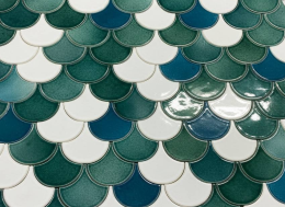 Плитка Рыбья Чешуя «Свежесть»